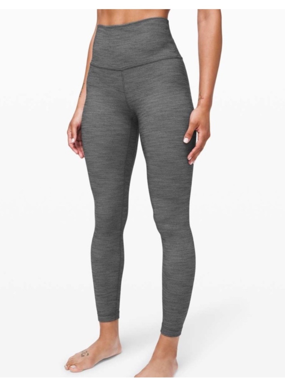 Lululemon Align Pant II 25" Mini Heathered Herringbone Size 2